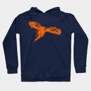 Phoenix, Mythical Firebird- Orange Version Hoodie